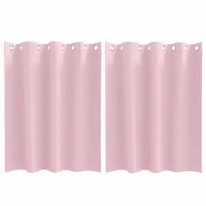 vidaXL Zavese za zatemnitev z obroči 2 pcs Baby roza 140 x 140 cm