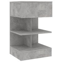 vidaXL Nočna omarica betonsko siva 40x35x65 cm iverna plošča