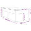 vidaXL Box spring postelja z vzmetnico kapučino 100x200cm umetno usnje