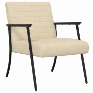 vidaXL fotelj krema 59 x 75 x 78 cm blago