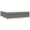 vidaXL Posteljni okvir z vzmetmi temno siv 200x200 cm blago