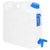 vidaXL Posoda za vodo s pipo prozorna 15 L plastika