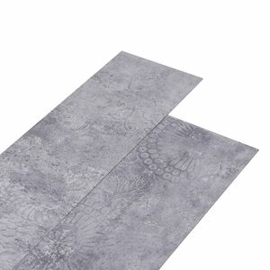 vidaXL Deske za talne obloge Siva 5,26 m&sup2; 18 kos PVC