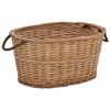 vidaXL Ko&scaron;ara za drva z ročaji za prena&scaron;anje 56x40x28 cm naravna vrba