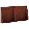 vidaXL Zadrževanje stene 2 kos 40 x 12 x 30 cm Vremensko odporno jeklo