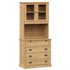 vidaXL Visoka omara VIGO 80x40x176 cm trdna borovina