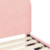 vidaXL Otro&scaron;ki posteljni okvir z vznožjem z vzglavjem Roza 90 x 190 cm