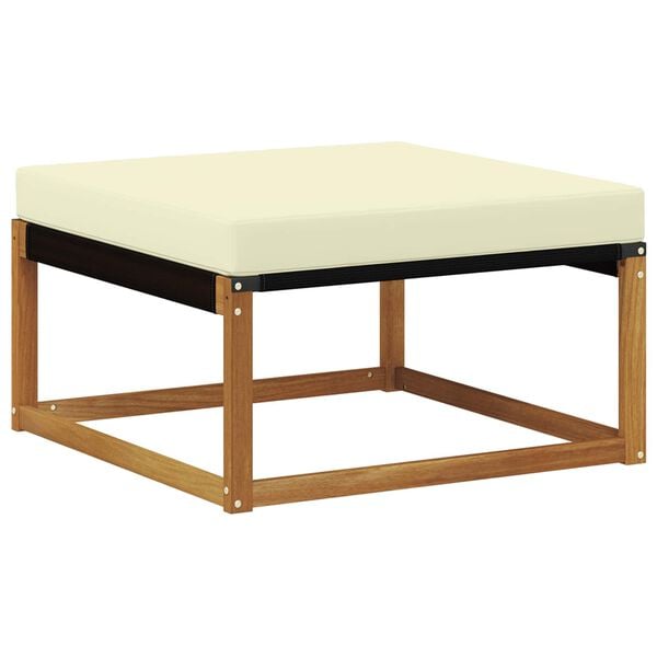 vidaXL Zunanji puf Masiven les akacije Naravna