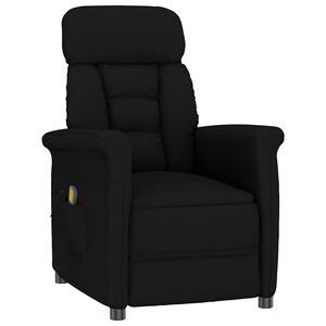 vidaXL Masažni stol Črna 96.5 x 70.5 x 95 cm Mikro vlakna