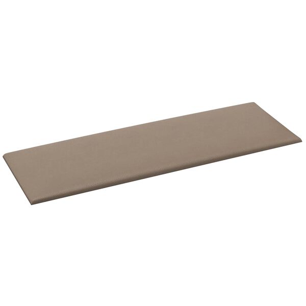 vidaXL Stenska glavna postelja 12 pcs Kapučino 90 x 30 cm blago
