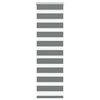 vidaXL Zebra senčilo temno sivo 45x100 cm tkanina &scaron;irina 40,9 cm