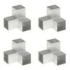 vidaXL Spojniki za stebre 4 kosi Y oblike pocinkana kovina 101x101 mm