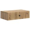 vidaXL Stenska stranska miza Artisan hrast 59 x 34,5 x 17 cm