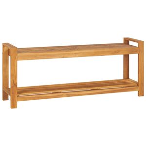 vidaXL Klop 120 cm trdna tikovina