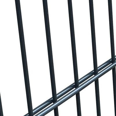 vidaXL 2D ograjna vrata (enojna) antracitno siva 106x190 cm