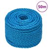 vidaXL Delovna vrv moder 24 mm 50 m polipropilen