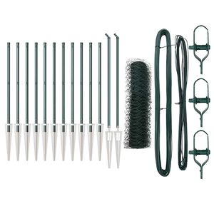 vidaXL Steber ograje. Zelena