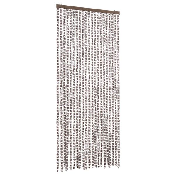 vidaXL Zavesa proti mrčesu taupe in bela 90x220 cm &scaron;enilja
