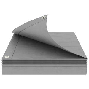 vidaXL Tarpaulin s očesi Svetlo siva 2 x 3 m 180 gsm PE