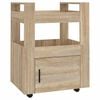 vidaXL Kuhinjski voziček sonoma hrast 60x45x80 cm inženirski les
