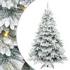 vidaXL Umestno božično drevo med 300 LED Bela 240 cm PE in PVC