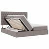 vidaXL Postelja s shranjevanjem Taupe 180 x 200 cm Umjetno usnje
