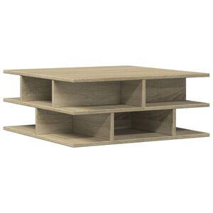 vidaXL Klubska mizica sonoma hrast 70x70x29 cm inženirski les