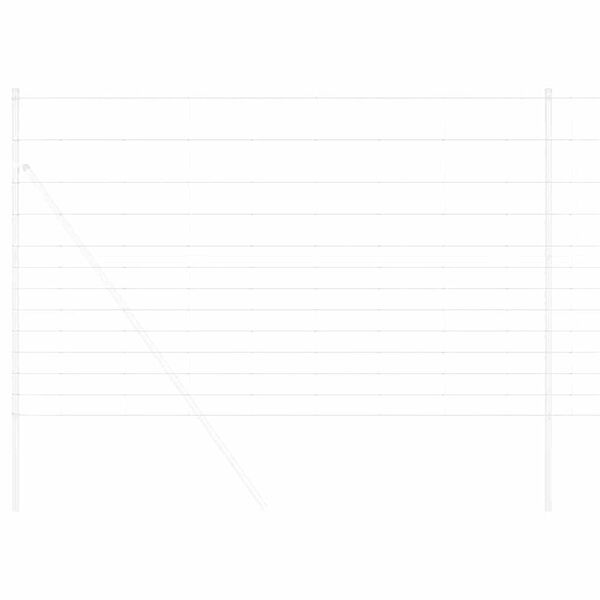 vidaXL Pa&scaron;na ograja srebrna 50 x 1,5 m Pocinkano jeklo