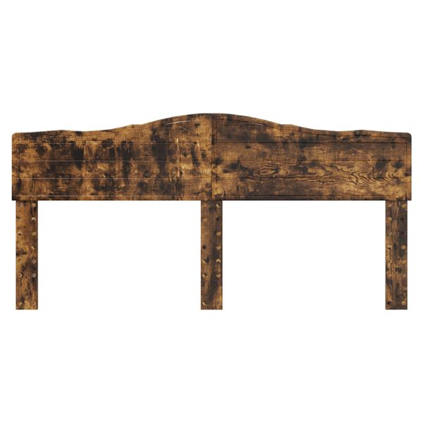 vidaXL Vzglavje Dimljeni oreh 200 cm Konstruiran les