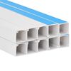 vidaXL Kabelska cev samolepilna 40x40 mm 10 m PVC