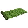 vidaXL Balkonsko platno z zelenim listjem 200x75 cm