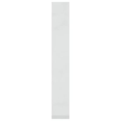 vidaXL Knjižna omara/pregrada visok sijaj bela 60x30x198 cm