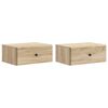 vidaXL Stenski nočni omarici 2 pcs Sonoma hrast 49 x 34,5 x 20 cm