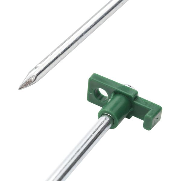 vidaXL Klini za &scaron;otor 12 kosov 25 cm 7 mm pocinkano jeklo in PP