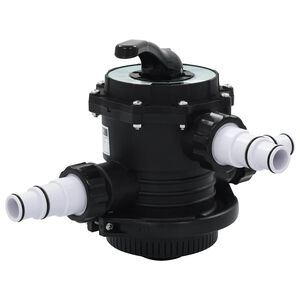 vidaXL Ventil z več priključki za pe&scaron;čeni filter ABS 1,5" 6-smerni