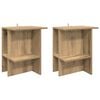 vidaXL Klubska miza 2 kos Artisan hrast 40 x 30 x 49 cm Inženirski les