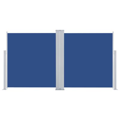 vidaXL Zložljiva stranska tenda modra 100x600 cm