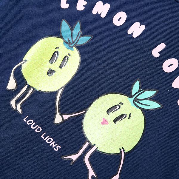 Otroška majica s kratkimi rokavi mornarsko modra 104