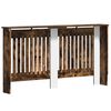 vidaXL Pokrov radiatorja Dimljeni oreh 152 x 19 x 81,5 cm