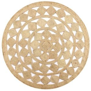 vidaXL Preproga iz ročno pletene jute 90 cm
