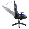 vidaXL Vrtljiv gaming stol moder PVC