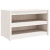 vidaXL Zunanja kuhinjska omarica MEPPEL bela 106x55x64 cm trdna borovina