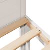 vidaXL Posteljni okvir brez vzmetnice bel 90x200 cm trdna borovina