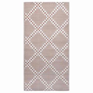 vidaXL Zunanja preproga ARAKIL rjava 120x180 cm PP