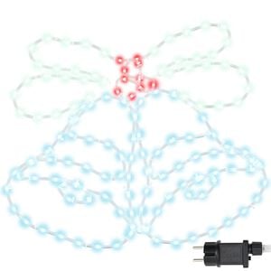 vidaXL Božična Zvončica med 144 LED večbarvno 56 x 46 cm PVC