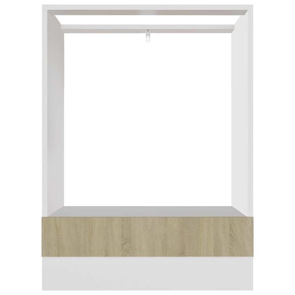 vidaXL Omarica za pečico "Riga" sonoma hrast 60x46x81,5cm