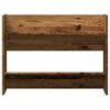 vidaXL Stenska omara za čevlje starinski les 80x18x60 cm iverna plo&scaron;ča