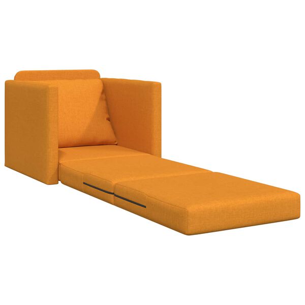 vidaXL Sofa postelja 60cm Temno rumena blago