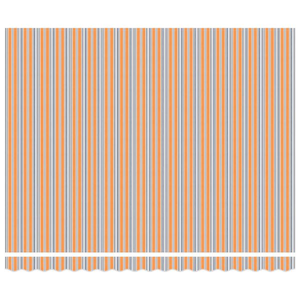 vidaXL Retraktilna tenda Modra in Oranžna 400 &times; 300 cm