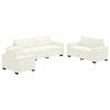 vidaXL Kavčna garnitura 3 pcs krema 221 x 80 x 80 cm Žamet